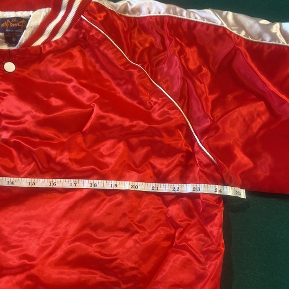 Vintage red satin bomber (!!) - Picture 5 of 7